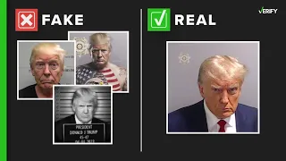 There is a real Trump mugshot, but these fakes exist online