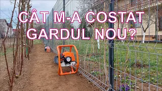 CÂT M-A COSTAT GARDUL NOU? GARD PLASĂ BORDURATĂ 32m LUNGIME