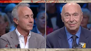 Marco Travaglio e Paolo Mieli si confrontano sulla situazione politica e la reazione ...