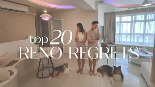 20 Renovation Regrets | Don't Make These Mistakes! | HDB BTO 4-Room Home Reno Singapore