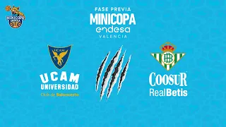 🔴 DIRECTO: UCAM Murcia Redexis - Coosur Real Betis | Fase Previa Minicopa Endesa 2021-22