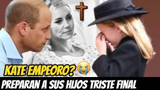 TRISTE DECISIÓN! KATE MIDDLETON PREPARA a SUS HIJOS PARA UN  "DESENLACE FATAL" EMPEORA CÁNCER !