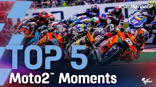 Top 5 Moto2™ Moments | 2021 #SanMarinoGP