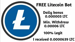 Bot that pays u unlimited (free litecoin)🔥in just 1hour