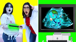 WHAT IF ZOMBIE WAS PREGNANT | 8 FUNNY PREGNANCY SITUATIONS & AWKWARD MOMENTS BY CRAFTY HACKS PLUS