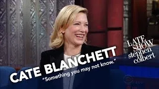 Cate Blanchett Explains Where Her Moral Compass Lies. Anatomically.