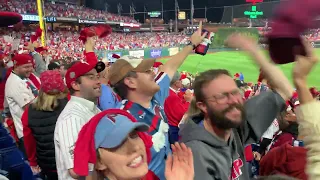 2022 Phillies World Series Crowd Sings "Dancing on My Own" after Game 3 win #2