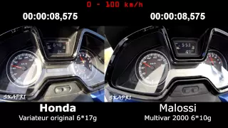 Honda Forza 125 - Variateur original vs Malossi Multivar 2000