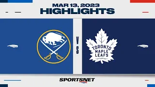 NHL Highlights | Sabres vs. Maple Leafs - March 13, 2023