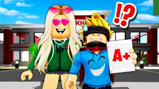 My CRUSH Became The PRINCIPLE in Roblox BROOKHAVEN RP!!