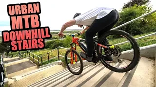 RIDING EPIC URBAN MTB DOWNHILL STAIRS!