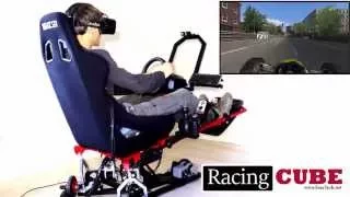 Test Drive With Oculus Rift DK2 (RacingCUBE)