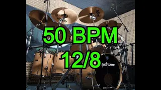 Drums Beat 12/8 50 bpm (no fills)