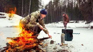 УЕХАЛИ ДАЛЕКО В ТАЙГУ!  / КУЗЬМИЧ ОТЖИМАЕТ ХАРИУСА / ОТДЫХ С БАТЕЙ / ХАРИУС ВЕСНОЙ / 1 Часть