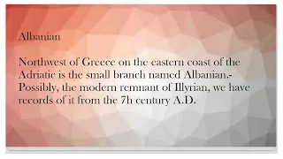 Genetic Classification of Language; Indo-European Language Family