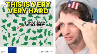 American takes the European Outline Country Quiz