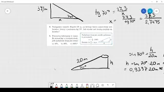 Trygonometria    zastosowania poziom podstawowy