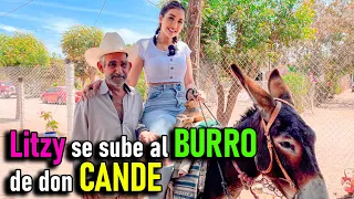 🇲🇽Don CANDE le presta su BURRO. a LITZY y ella se monta💯