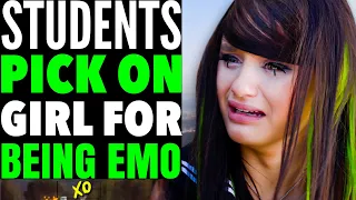 Students PICK ON A Girl for being EMO, What Happens Is Shocking | LOVE XO