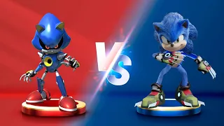 Sonic Dash - Metal Sonic VS Boscage Maze Sonic _ Movie Sonic vs All Bosses Zazz Eggman