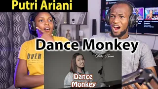 Putri Ariani - Dance Monkey cover -Tones and I [lirik] (First Time Reaction)