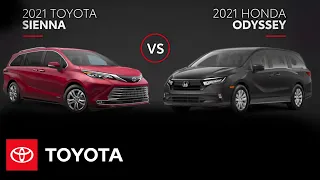 2021 Toyota Sienna vs 2021 Honda Odyssey | All You Need to Know | Toyota