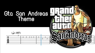 Gta San Andreas Theme || Easy Guitar Tabs