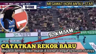 🔴 TEMBUS 92 KM/ JAM ~ Shoot megawati hangestri semakin menjadi jadi di Korean V all- star 2024