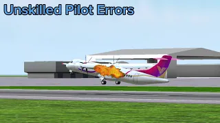 Unskilled Pilot Errors | Turboprop Flight Simulator crashes | Episode 4