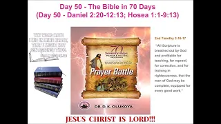 Day 50 Reading the Bible in 70 Days  70 Seventy Days Prayer and Fasting Programme 2021 Edition
