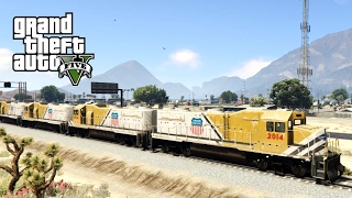 DRIVEABLE 100+ CARRIAGES TRAIN!! (GTA 5 Mods)