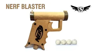 NERF BLASTER | how to make cardboard gun toy