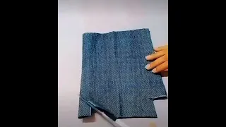 [DIY Handcraft 2022] Easy way to recycle unwanted jeans 1｜ Jeans recycle bag｜Handbag for old jeans