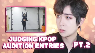 Giving Tips and Advice to Online Kpop Audition Videos / Judging Kpop Audition Trainee Videos Pt 2