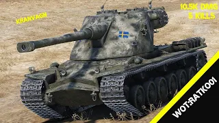 Kranvagn - Damage 10.5k  5 Kills  - World of Tanks