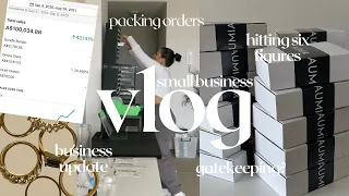 VLOG #2 | Business Update Chat, Packing Orders, Hitting My $100k Goal, Gatekeeping? | Small Biz Vlog