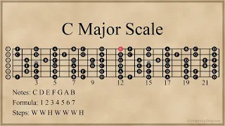C Major Scale | 5 Positions