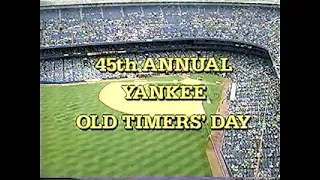 45th Yankee Old Timers Game 1991