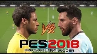 PES 2018 Gameplay - Argentina VS Brazil (PRO EVOLUTION SOCCER 2018 DEMO) PS4 1080p