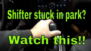 Chevy Impala shifter stuck in park?