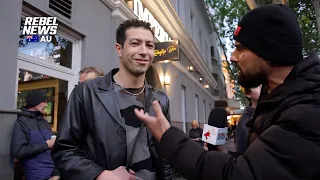 Avi Yemini DESTROYS Dan Andrews supporter at street rally