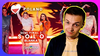 Solo by Blanka POLAND - Eurovision 2023 Semi Final 1 Performance | My reaction & opinion