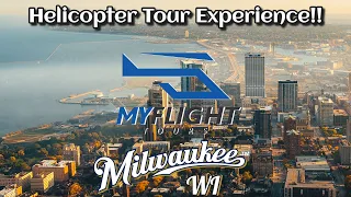 MY FIRST HELICOPTER RIDE | MILWAUKEE SKYLINE  HELICOPTER TOUR MARCH 2024 | MY FLIGHT TOURS