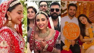 Ushna Shah Wedding And Dance Full Video |  Ushna Shah Looks Ethereal In Red On Her Wedding Day