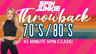 THROWBACK! 🕺🏻 70s-80s! 45 Minute SPIN CLASS! [Rhythm Cycle With Weights]