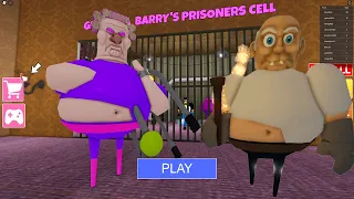 GRANDMA BARRY'S PRISON RUN Obby New Update Roblox - All Bosses Battle Walkthrough FULL GAME #roblox