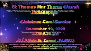 St Thomas Marthoma Church Indianapolis - 2020 Christmas Carol Service; Indymarthoma