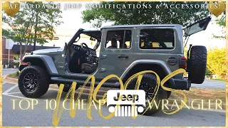 10 MUST HAVE JEEP WRANGLER MODS Under $100 from Amazon for a Daily Jeep Driver! | Jess4TV