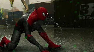 Spider-Man (Far From Home Suit) Easily Defeats Rhino & Scorpion - Spider-Man PS4 BOSS fight