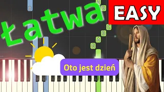 🎹 Oto jest dzień - Piano Tutorial (łatwa wersja) 🎵 NUTY W OPISIE 🎼